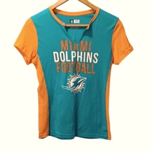 MIAMI DOLPHIN GLITTER LETTER TEE